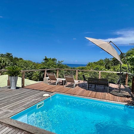 Case Coco Pointe Batterie. Piscine, Vue Mer, 4 P. Deshaies Exterior foto