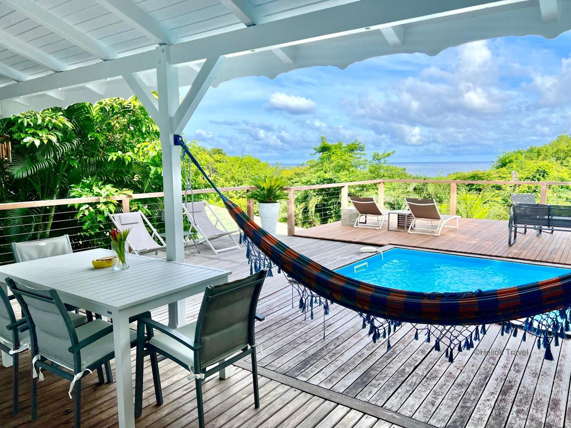 Case Coco Pointe Batterie. Piscine, Vue Mer, 4 P. Deshaies Exterior foto